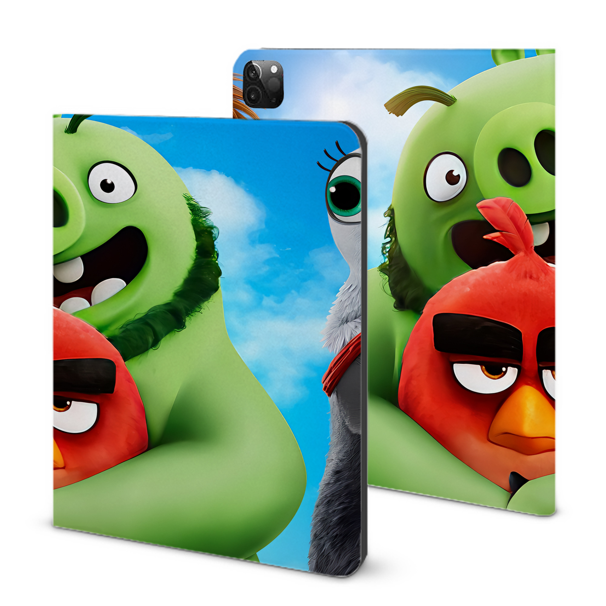 （画像用） Angry Birds アングリーバード IPadケース ペンホルダー付き ブックスタイルデザイン